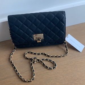 Charles & Keith Quilted Flip-Lock Clutch NWT